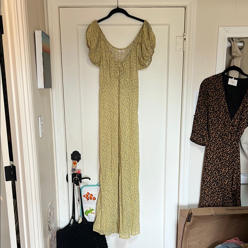 DÔEN Yellow Floral Dress